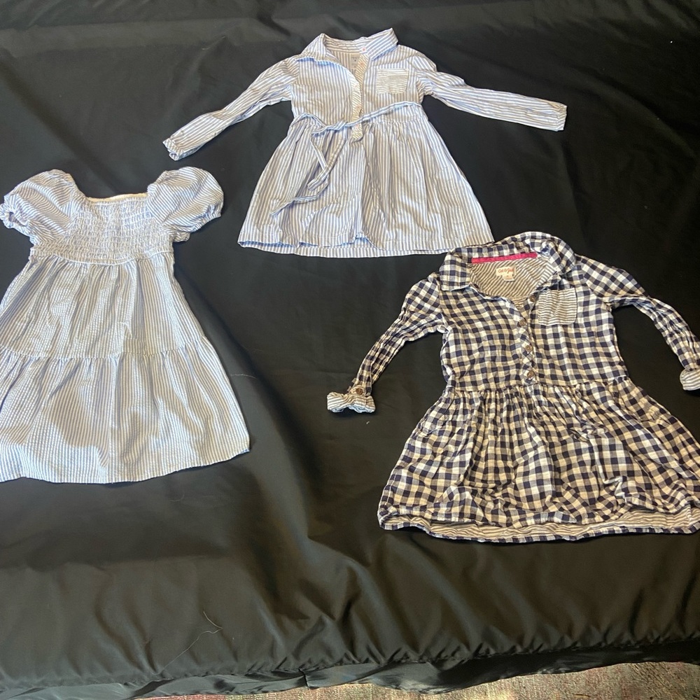 Lot of 3 girls dresses size 4T-5T